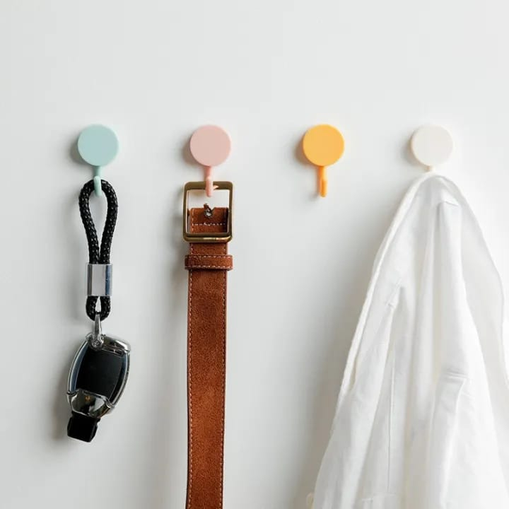 Gantungan HOOK Tempel Hanger Baju Warna Warni Wall Hook Serbaguna Multifungsi Murah Pandawajayaacc