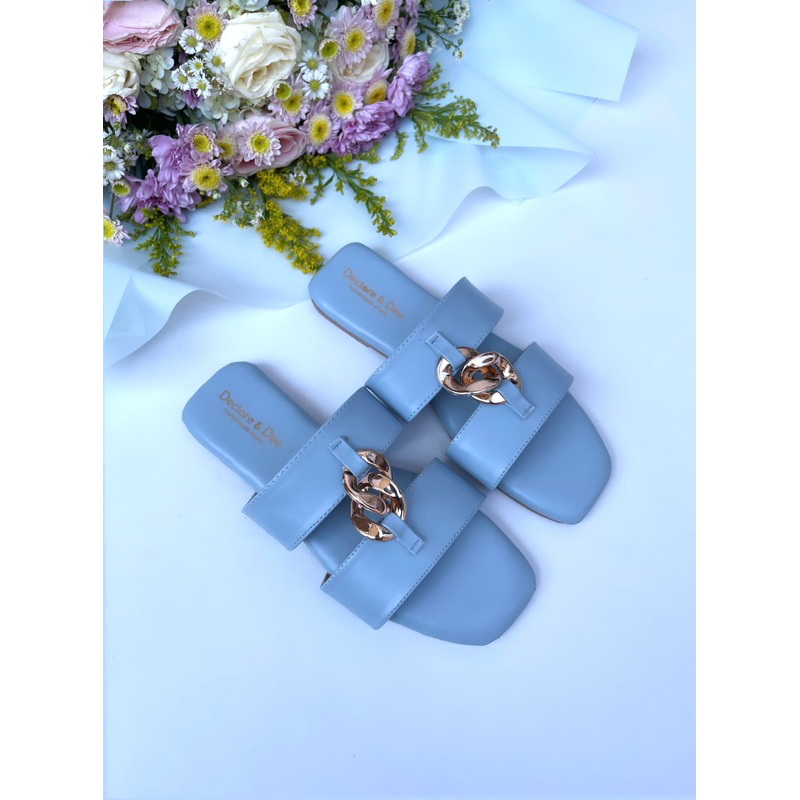 DECLARE&amp;DEE IRISH SANDAL FLAT WANITA MEWAH