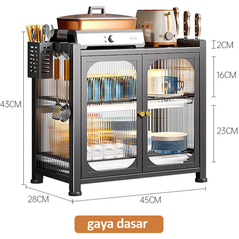 Kapasitas Besar Yang Menebal Dengan Laci Rak Mangkuk Tempat Debu Tiris Rak Mangkuk/Serangga Anti -Hust Dan Asap Tahan Minyak