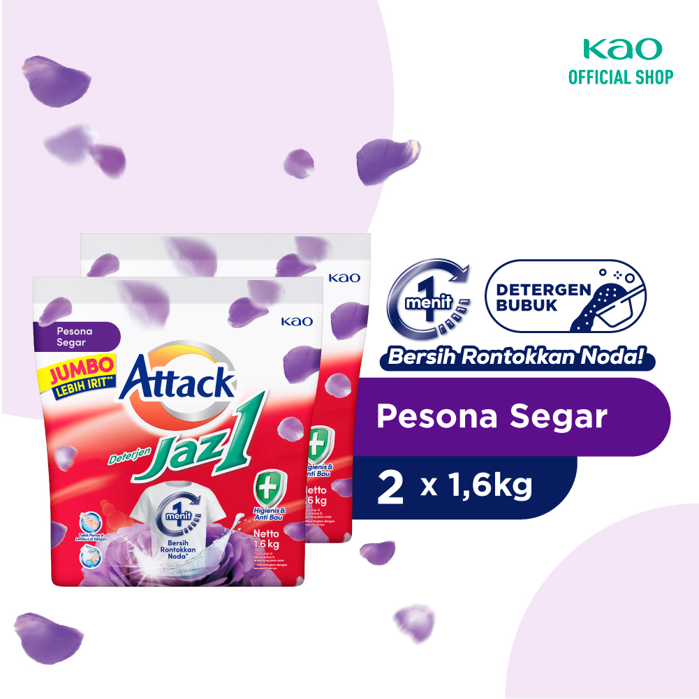 Attack Jaz1 Pesona Segar 1600 G Twin Pack