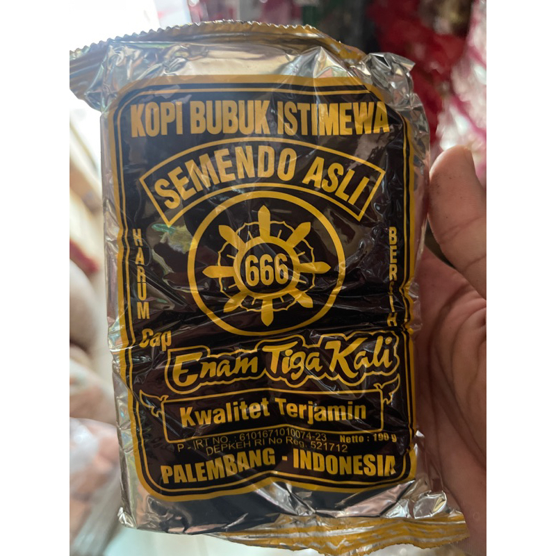 

Kopi bubuk Semendo asli 666