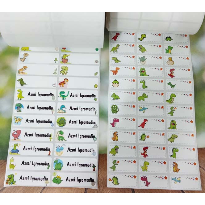 

Label Nama Import Waterproof DINO
