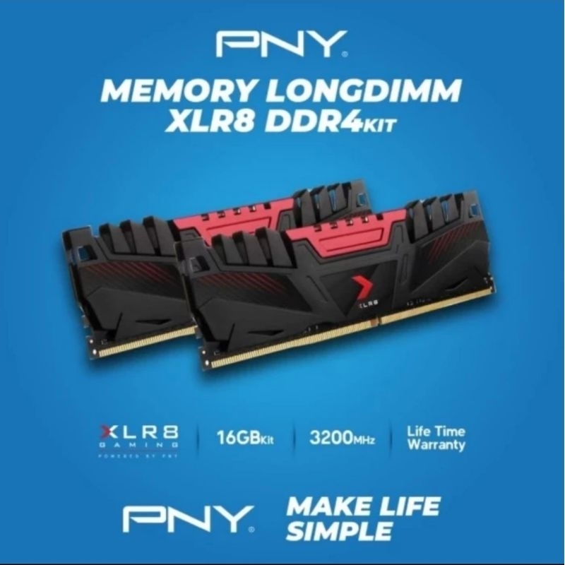 PNY XLR8 DDR4 3200 (2x8GB) PC25600