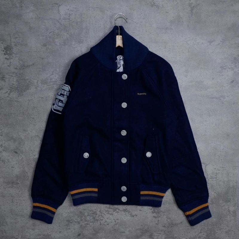 Jaket Baseball SUPERDRY Second Original Preloved size S