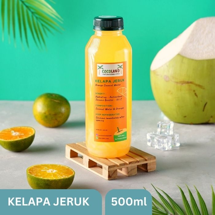 

Air Kelapa Jeruk Murni 500ml Fresh Orange Coconut Water