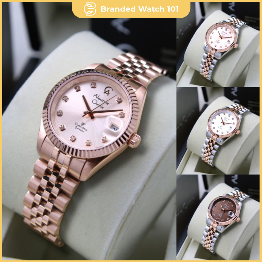 ORIGINAL Jam Tangan Wanita Alexandre Christie AC 5013 / AC5013 / 5013 / AC 5014 / AC5014 / 5014 / AC 2A83 / AC2A83 / 2A83 Garansi Resmi 1 Tahun, Stainless