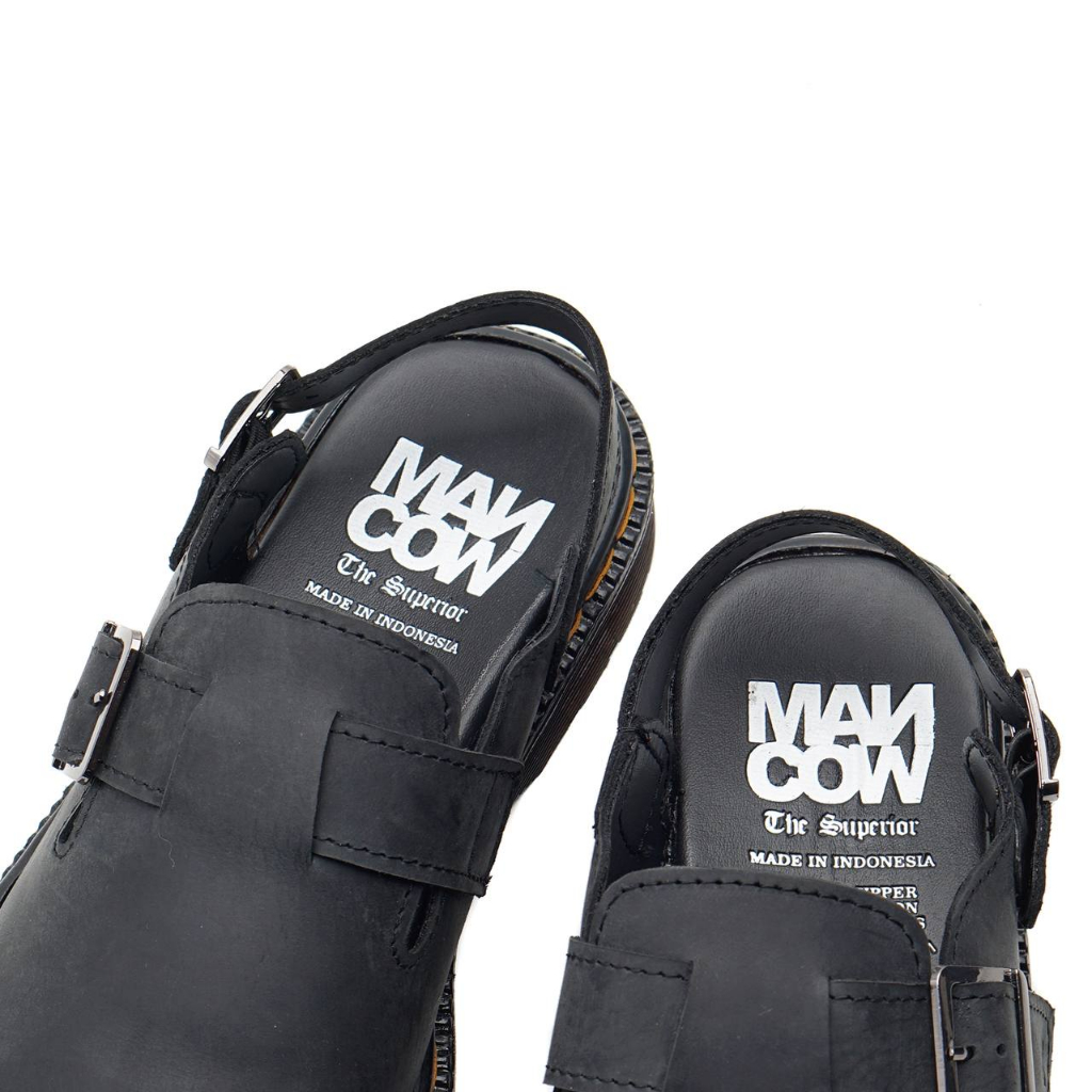 Mancow Jorge Crazy Horse Black Sepatu Formal Pria Wanita Original Kulit Asli