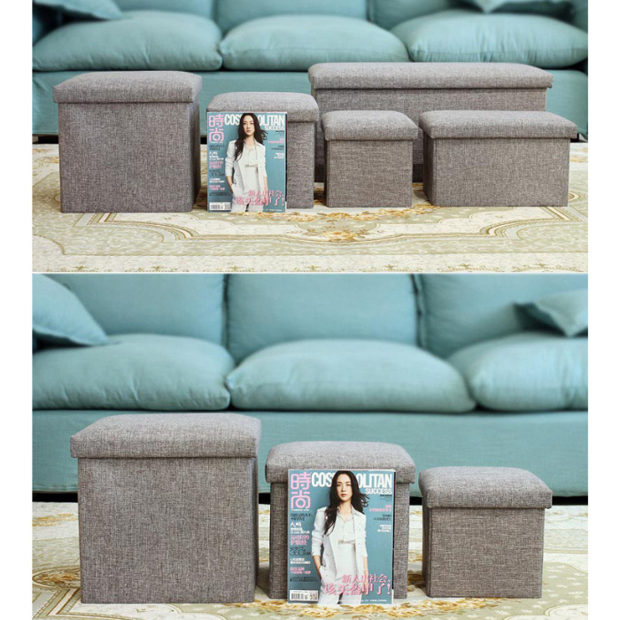 Sofa Lipat Kotak Penyimpanan Barang Foldable Storage Box Stool  76*38*36.5