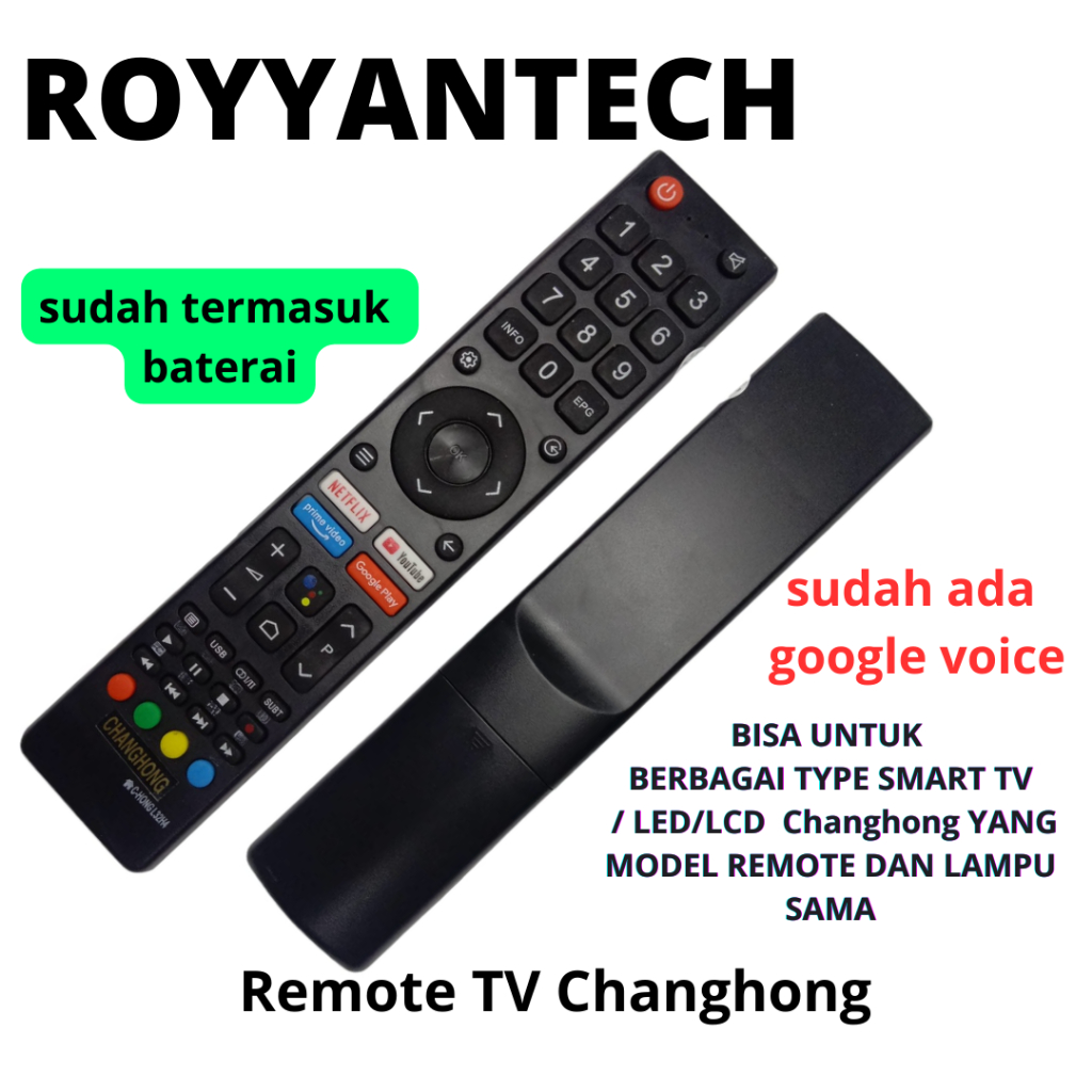 REMOT TV LED LCD CHANGHONG REMOTE SMART TV CHANGHONG L32H4