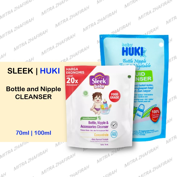 Sleek Cleanser 70ml | Sleek Baby Botol Cleanser 70ml 150ml Sabun Cuci Botol SLEEK
