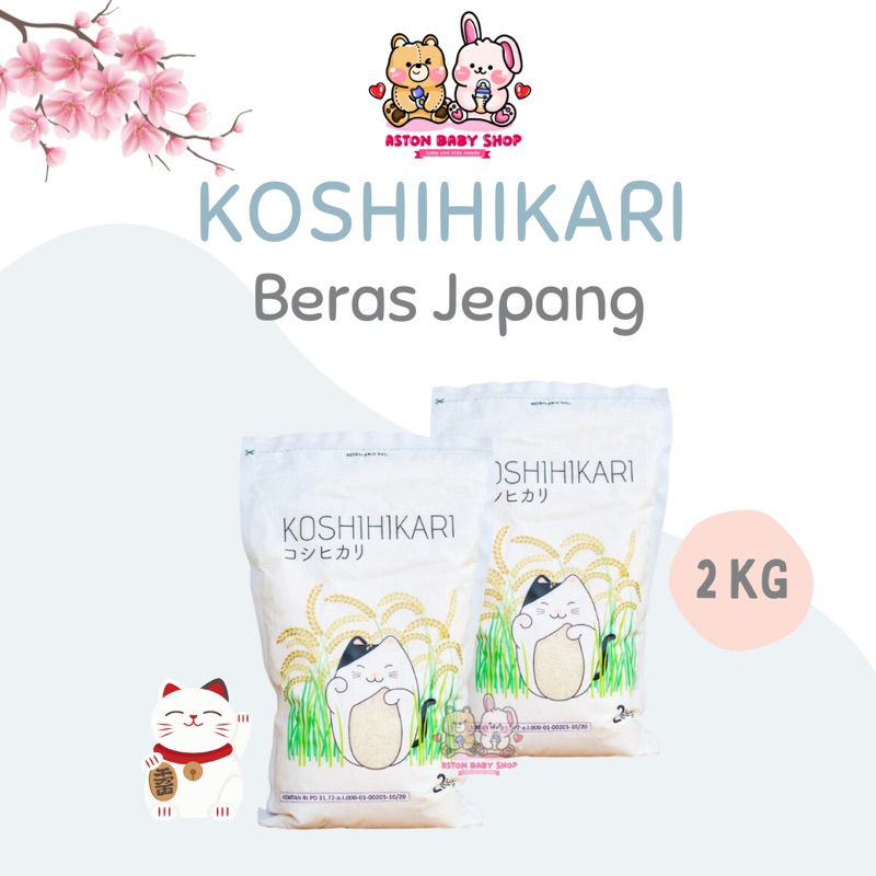 Koshihikari Beras Jepang 2 Kg Japonica Japan Rice