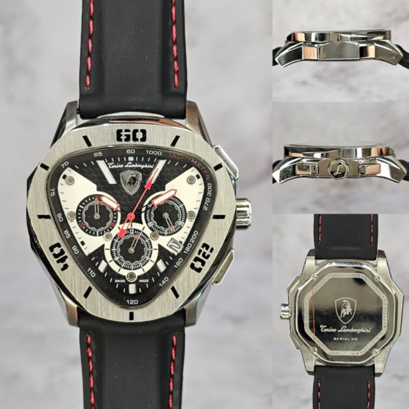 JAM TANGAN PRIA TONINO LAMBORGHINI DORITO CHRONOGRAPH RUBBER QUART