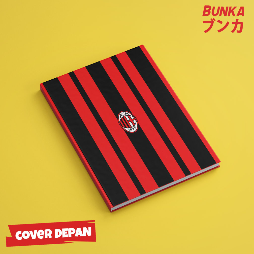 

Note Book Bola Club AC Milan Fans Football Hardcover A5 Buku Tulis Catatan Notes Agenda Planner Jurnal vintage buku catatan story book kado anniversary valentine cowok cewek murah