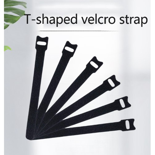 Kabel Ties Nilon Velcro Reusable Organizer 1.2x15cm 50 PCS - VO-5 - Black