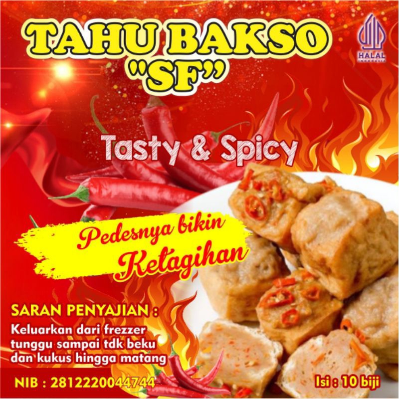 

tahu baso ayam pedas