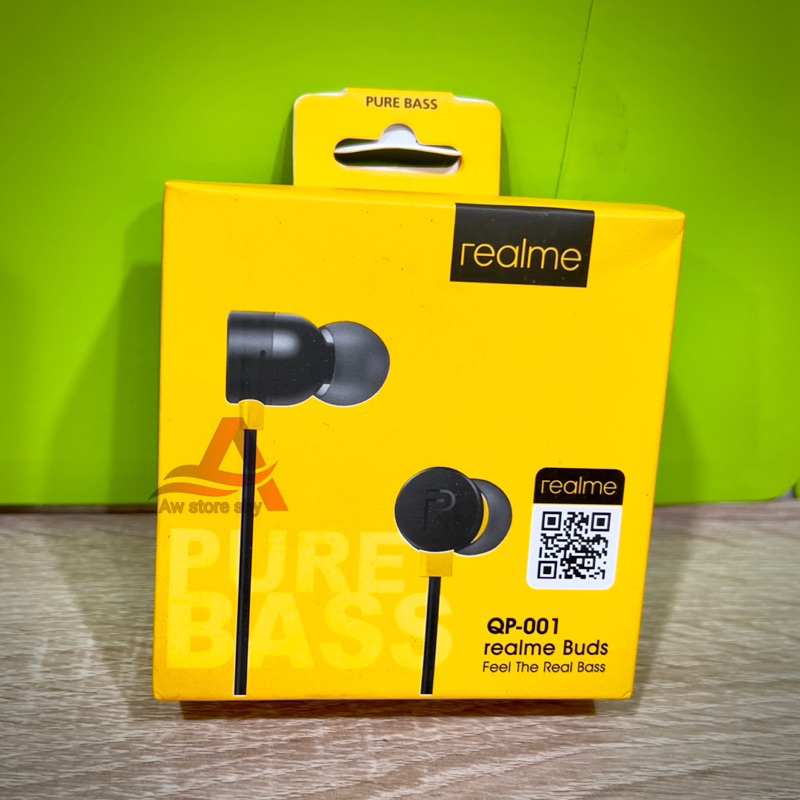 Headset Realme Metalic Extra Bass With Mic Earphone Realme Universal Jack Audio 3.5mm C2 C3 C11 C12 C15 C17 C20 C21 C25 C30 C31 Handsfree