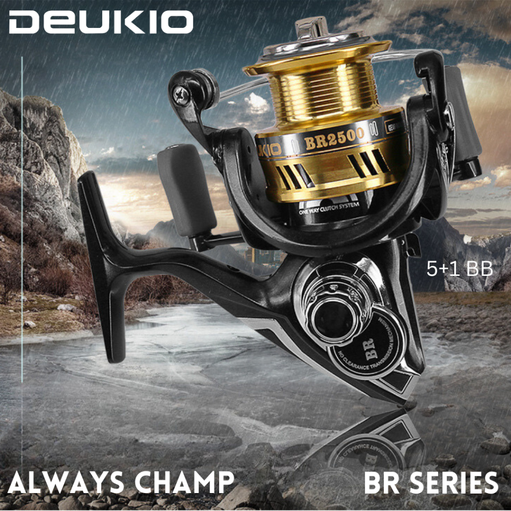 Reel Spinning Metal Premium Tangguh DEUKIO BR Seri 2500-3000