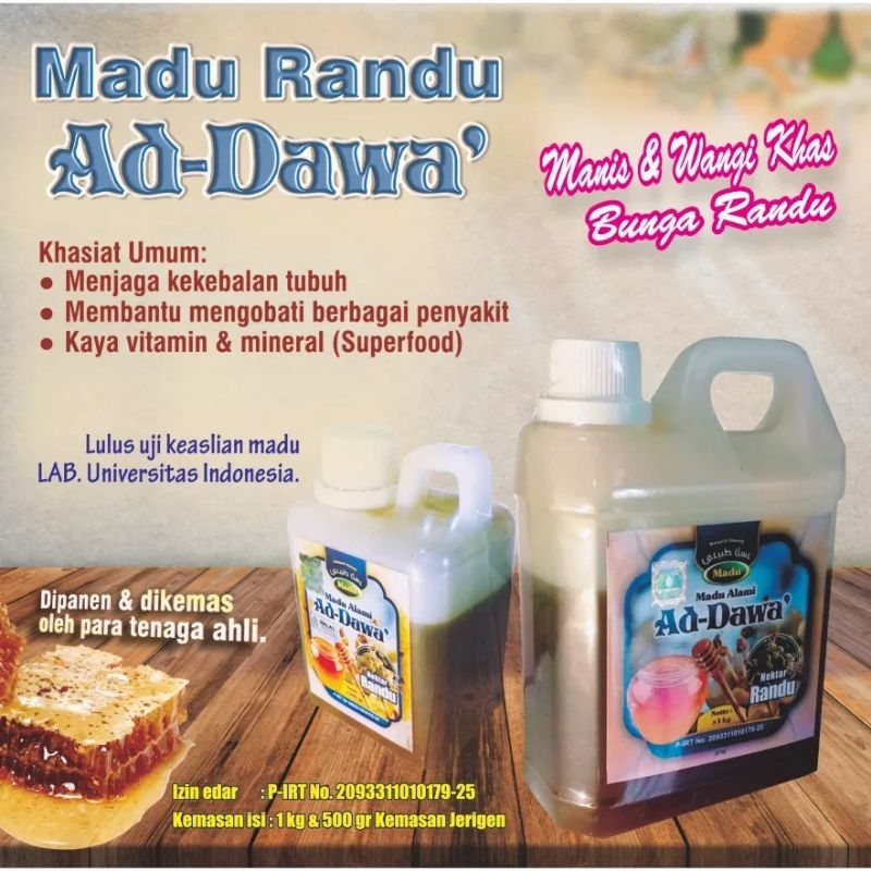 

Madu Randu 1kg, CV AL-GHUROBA SUKOHARJO