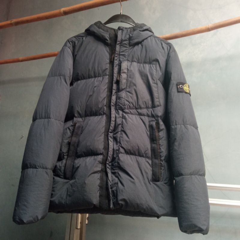 STONE ISLAND JUNIOR 40133 CRINKLE REPS NY DOWN GARMENT DYED