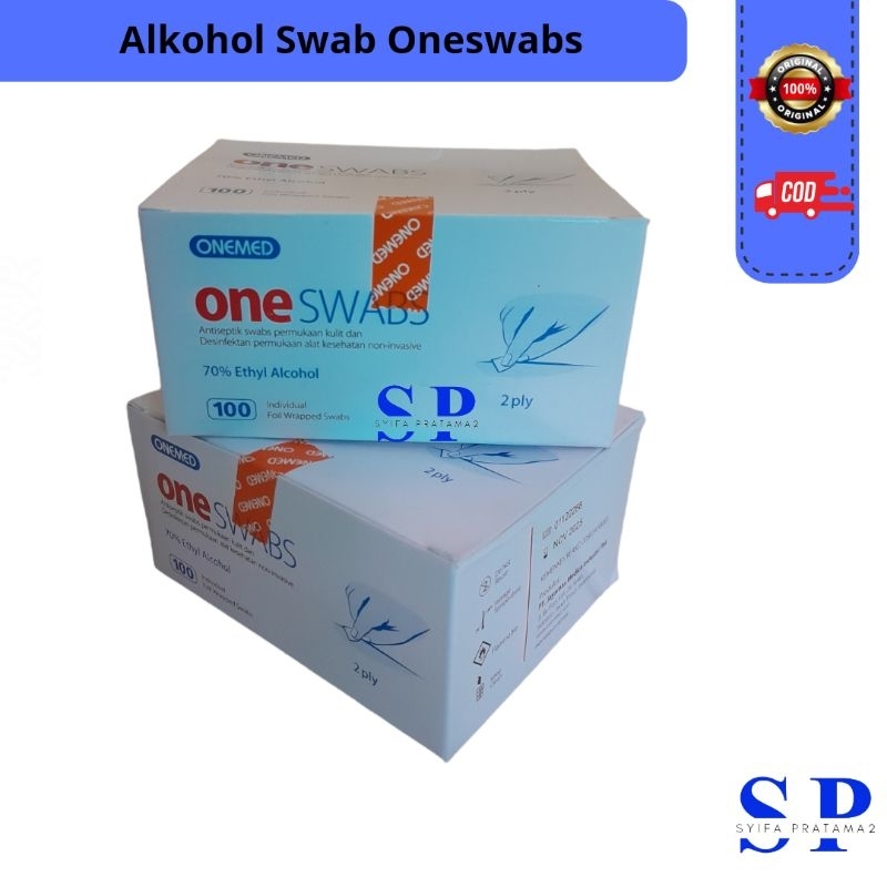 Alat Medis Alkohol Swab ONESWABS Tisu Alkohol Tissue Alcohol Onemed