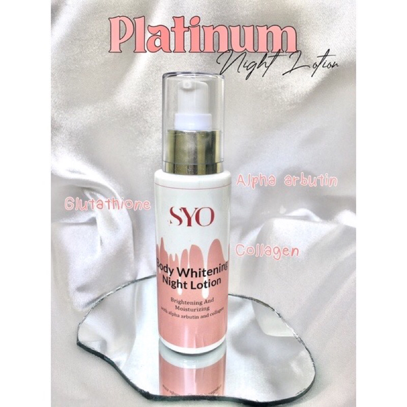 SUYO WHITENING NIGHT LOTION PLATINUM