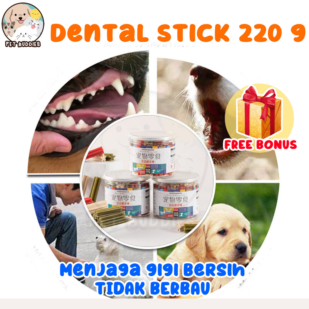 Dental Stick 220g Kucing/Anjing Kesehatan Gigi