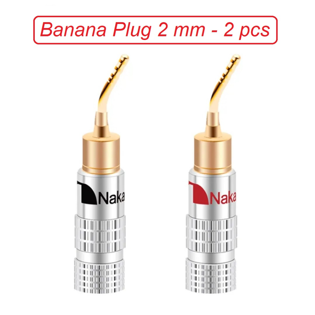 Jack Banana Plug Speaker Nakamichi Gold Plated 24K - 2mm