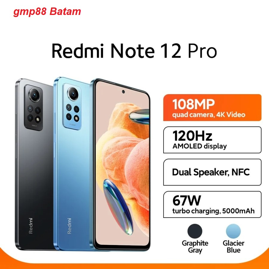 Xiaomi Redmi Note 12 pro 4G RAM 8/256GB GARANSI RESMI