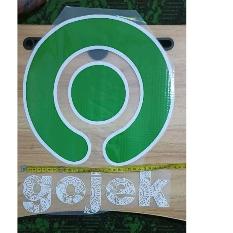 Emblem sablon print dtf gojek gopartner besar 30cm an