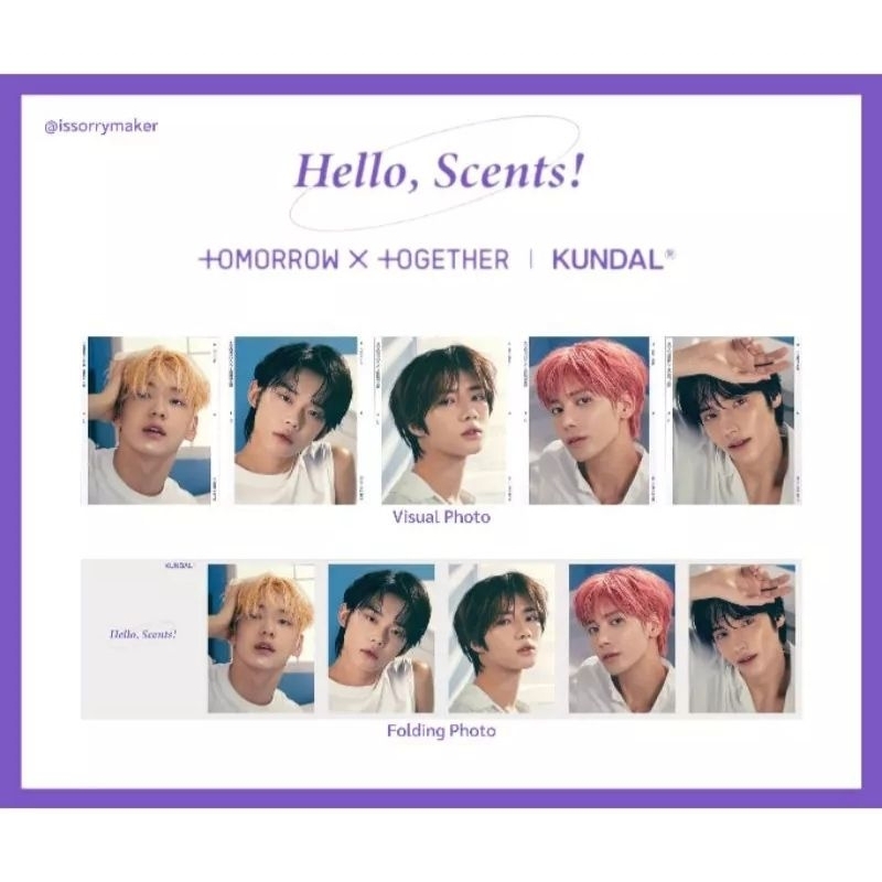 Folded Photo Fullset All Member Official  Tomorrow x Together TXT x Kundal Good Cond