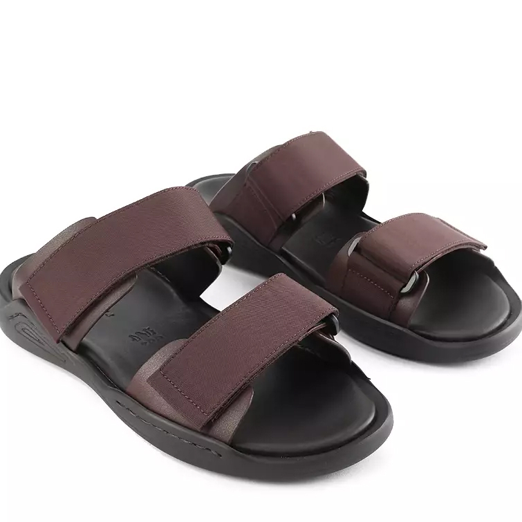 ANDREW SANDAL PRIA TERBARU ORIGINAL CASUAL KULIT BRANDED COKLAT ANMB3