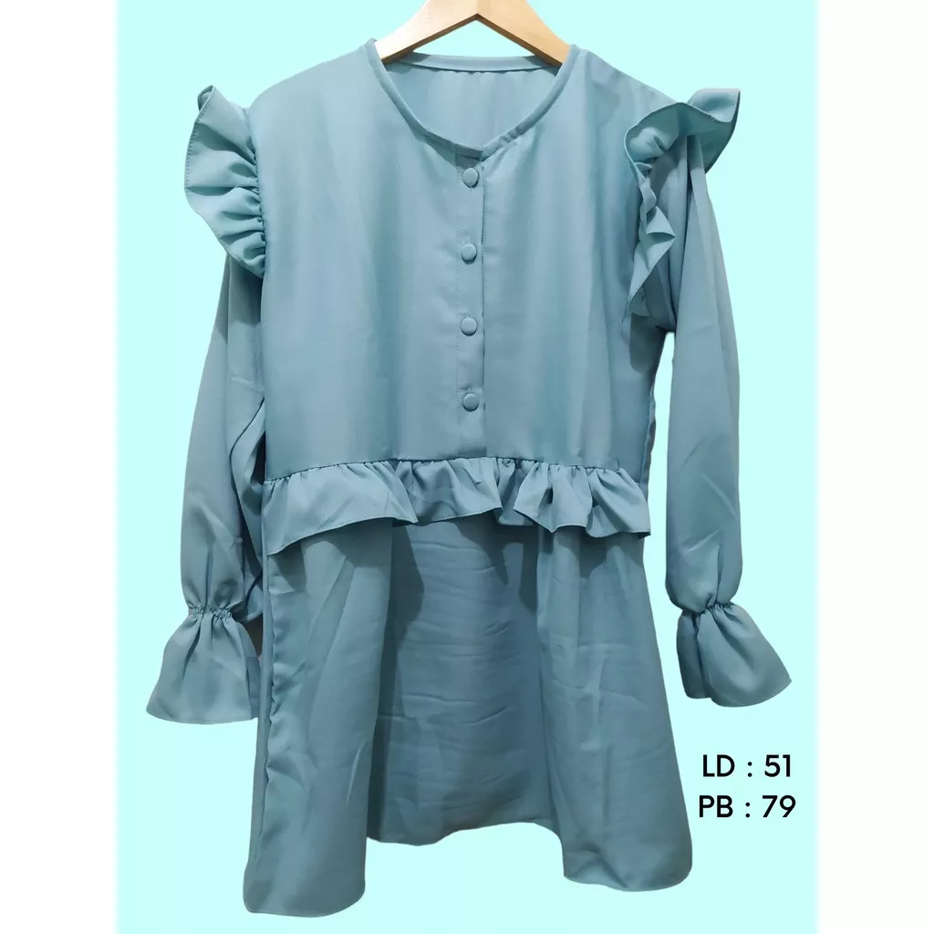 Atasan Blouse Wanita Terkini/Blouse Korea Kekinian remaja dewasa