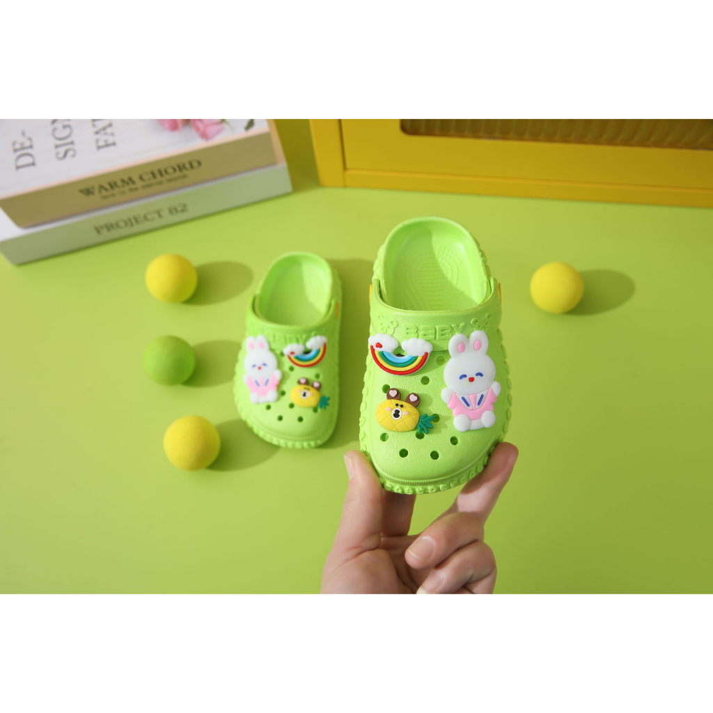 Sandal ANAK BAIM IMPORT sandal pantai anak laki -laki dan perempuan indoor kartun lucu terbaru usia 1-3 tahun dan 4-6 tahun