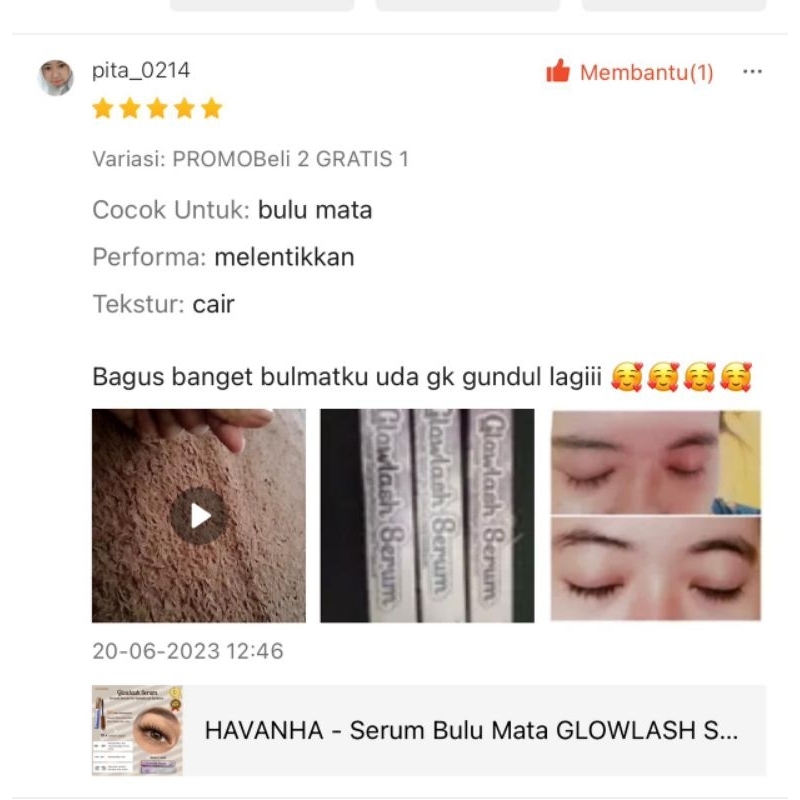 HAVANHA - Serum Bulu Mata GLOWLASH SERUM Penumbuh Pelentik Bulu Mata dan Alis Alami Permanen Cepat Ampuh Eyelash Eyebrow lash brow Serum