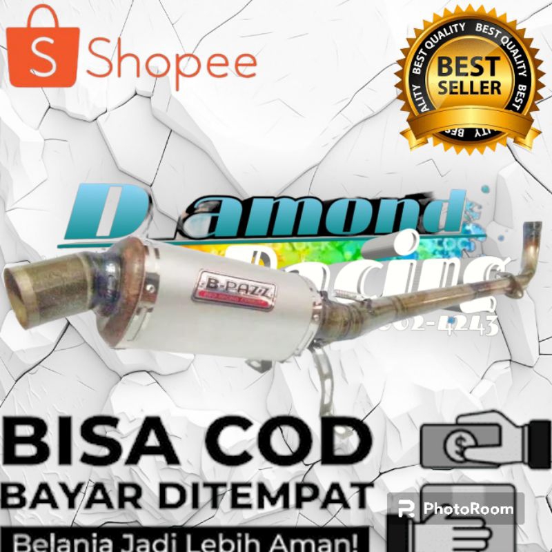 Knalpot Racing Oval B-pazz Supra Jupiter Karisma Revo Vega Shogun Astrea grand Legenda