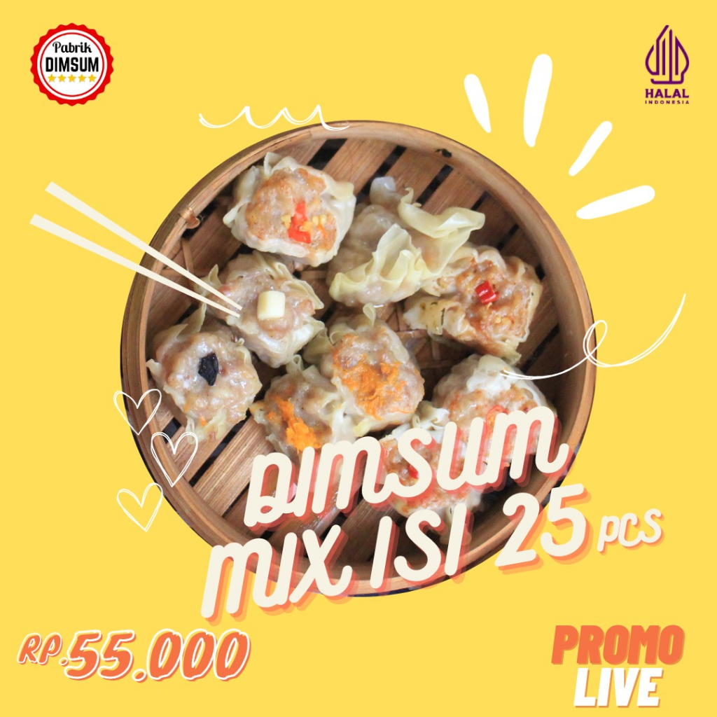 Dimsum Mix 25 Kemasan Mika