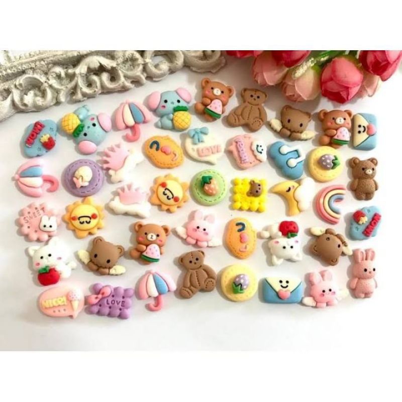 

stiker 3d timbul resin clay