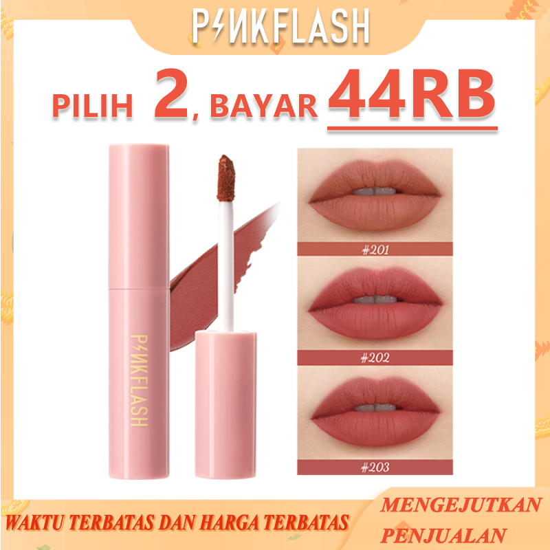 PINKFLASH OhMyKissAiry Kiss Air Matte Liquid Lipstick Waterproof Lip &amp; Cheek Tint Double Use Lip Gloss