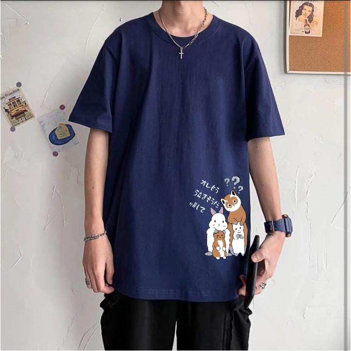 Baju Oversize Pria Cat Rabiit Alipio Kaos Distro Cwok