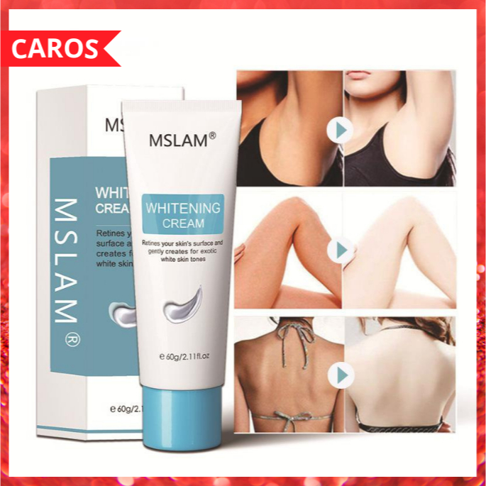 MSLAM Whitening Cream Bagian Pribadi Pemutih Ketiak Garis Bikini Pemutih Pemutih Leher 60g