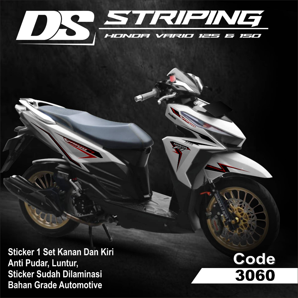 3060 Sticker Striping Motor VARIO 125 & 150 TAHUN 2015-2017 List Variasi Terbaru