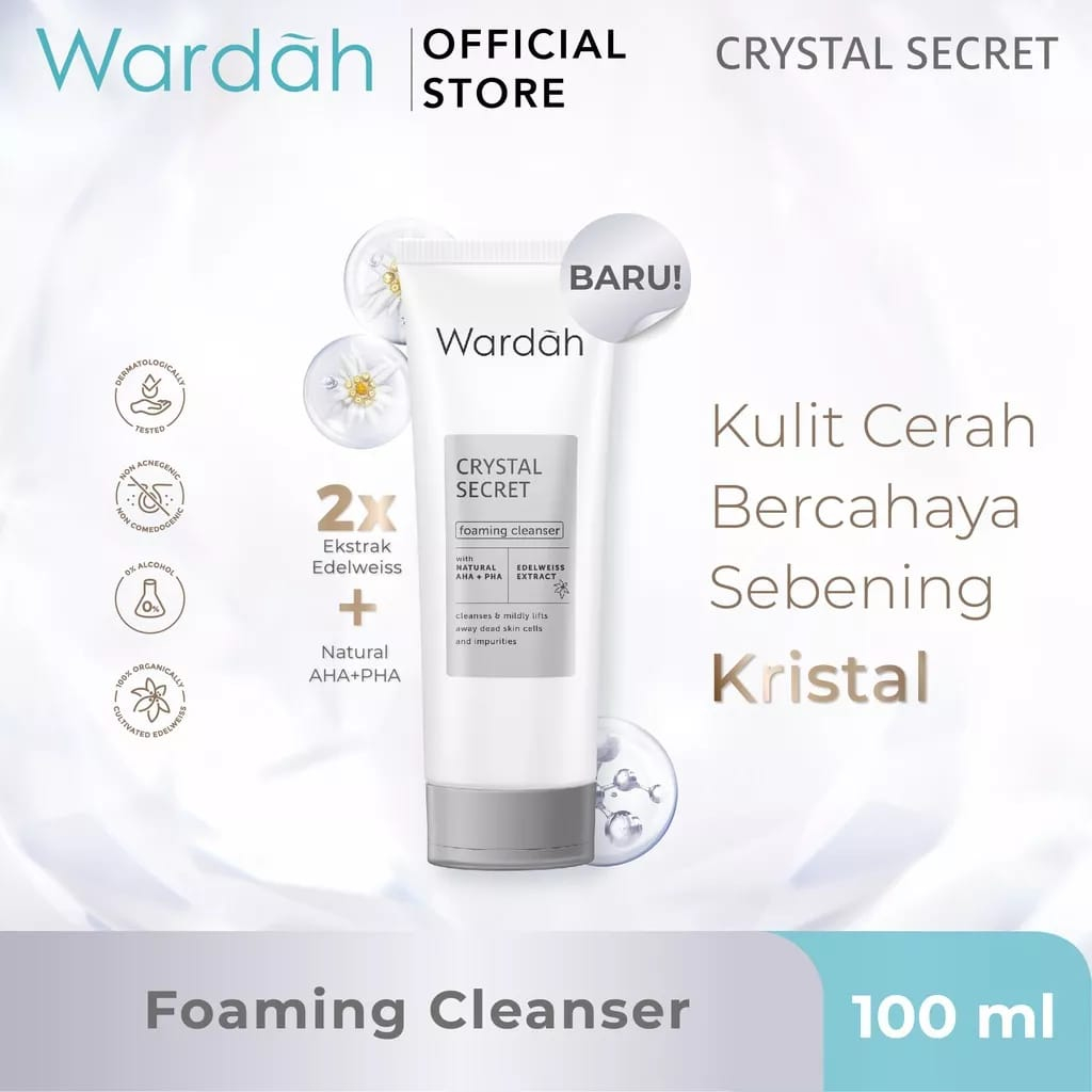 Wardah Crystal Secret Foaming Cleanser 100ml