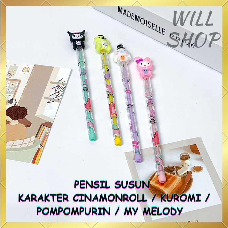 

GROSIRAN TERBARU ! PENSIL PELURU / PELOR / SUSUN KARAKTER CINAMONROLL / KUROMI / POMPOMPURIN / MY MELODY / LUCU UNIK TERMURAH READY GROSIR BISA COD