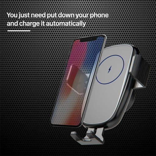 KIIP X5 CAR HOLDER QI FAST WIRELESS CHARGER 15W