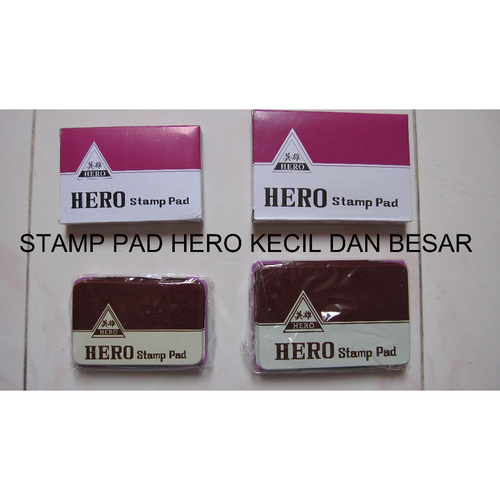 

Stamp Pad / Bak Stempel / Bantal Stempel HERO Kecil Besar