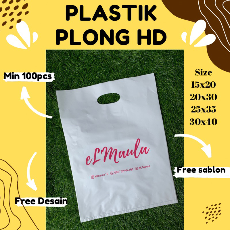 PLASTIK PACKING / PLASTIK PLONG HD / FREE SABLON / FREE DESAIN / PLASTIK SABLON / KEMASAN HIJAB / PL