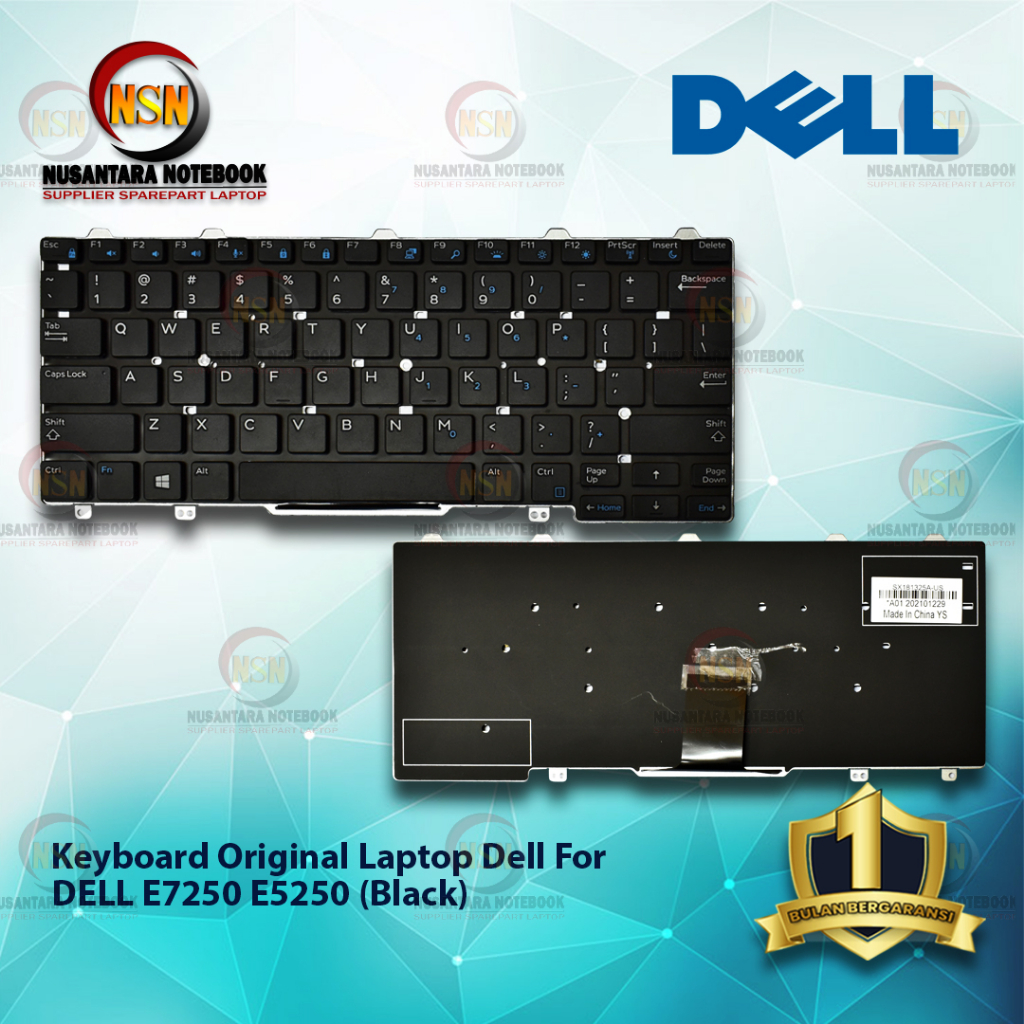 Keyboard Laptop ORI DELL for E7250 E5250 (Black)