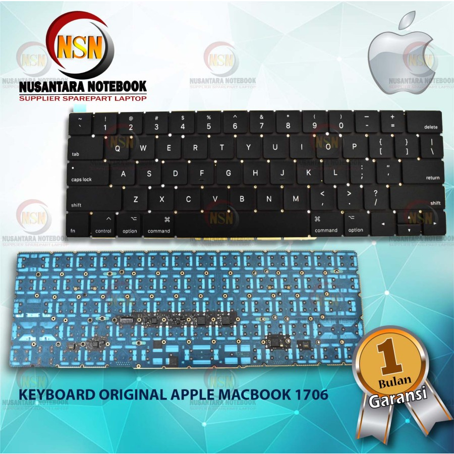 Keyboard Apple ORI Mac Pro 13 Inchi A1706 Touchbar 2016 2017 US