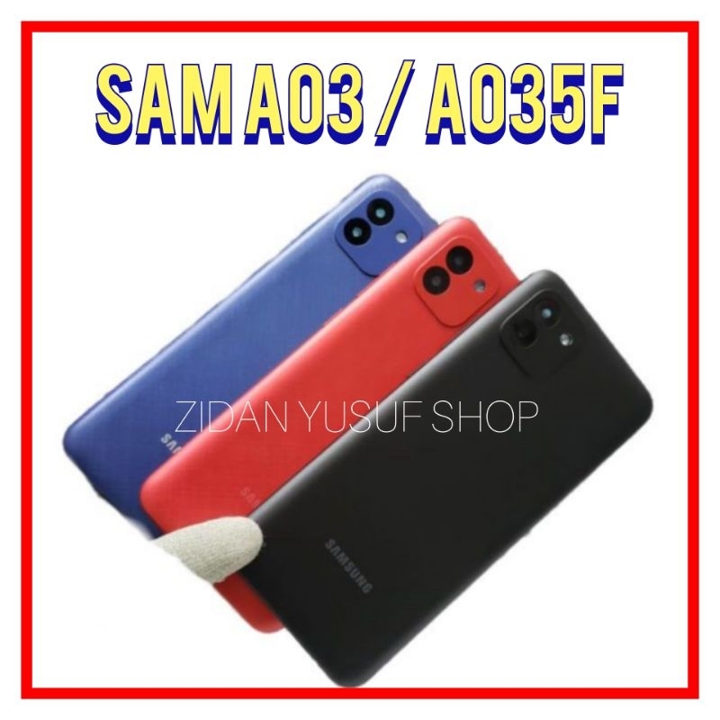 BACKDOOR BACK COVER CASING KESING TUTUP BELAKANG SAMSUNG GALAXY A03 / A035F ORIGINAL