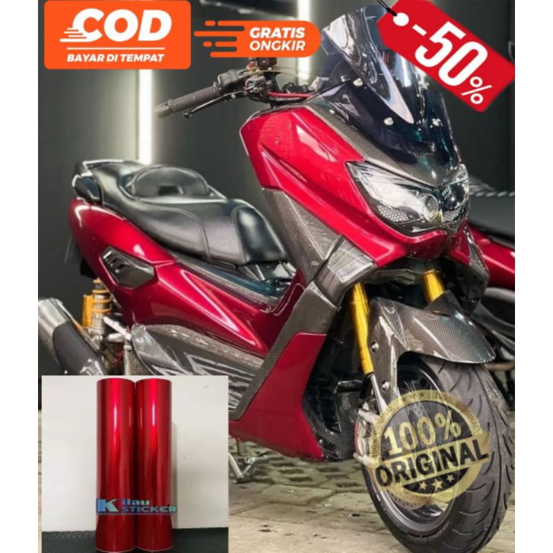 Stiker Merah Candy Stiker Skotlet Motor